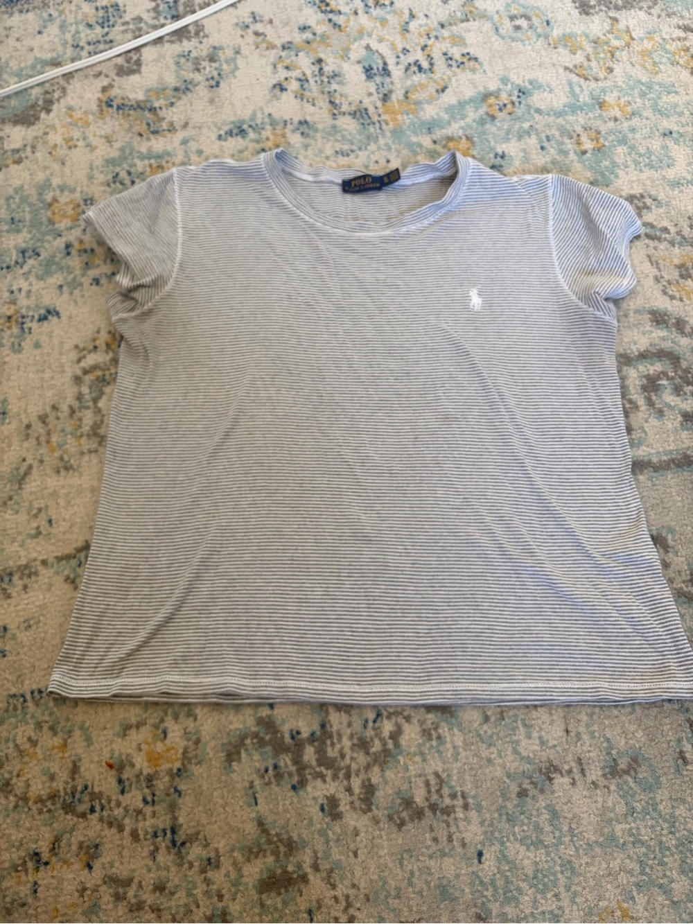 Polo by Ralph Lauren Light Blue Stripe Tee
